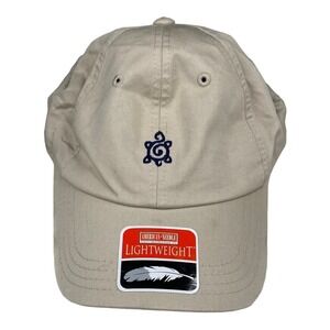 NWT Turtleson Stone Tan Lightweight Cotton Twill Adjustable Golf Hat Cap